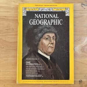 Vintage National Geographic Magazine July 1975 Cape Cod Andamans Ben Franklin